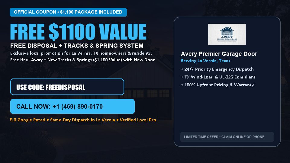Avery Premier Garage Door FREE Haul-Away & Heavy-Duty Tracks with New Door