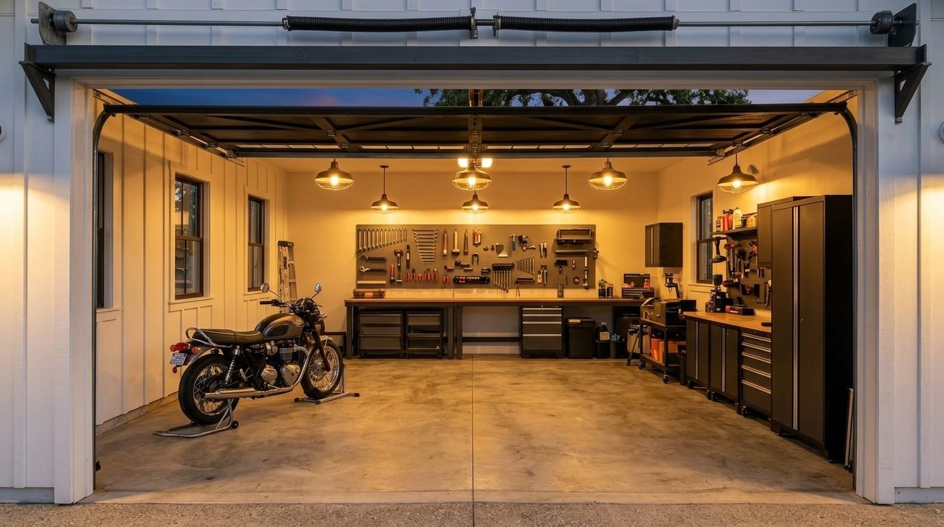 Avery Premier Garage Door Precision Mechanical Workshop in La Vernia, TX